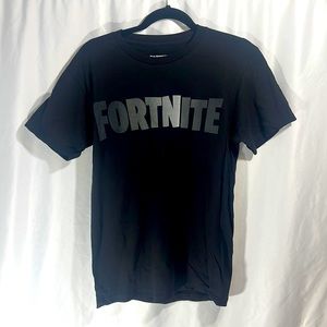 Licensed Fortnite Logo Tee, Size Small, black